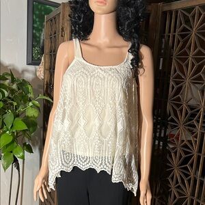 ALYA LACE CREAM TOP S